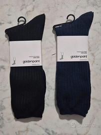 Set 2 Paia Calze Uomo GoldenPoint con Lana – Nuove