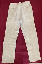 Pantaloni in lino 100% Gino Sartore tg 50
