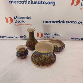 Lotto 5 Pezzi Maioliche a Lustro