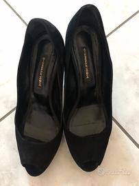 Décolleté con plateau nere