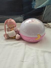 proiettore stelle e musica chicco con peluche