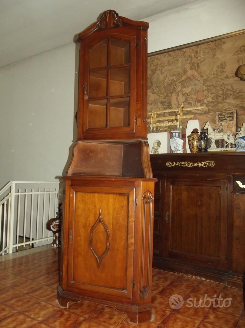Sala Da Pranzo In Legno Con Credenza E Vetrina, Stile Classico Elegante - Foto 9