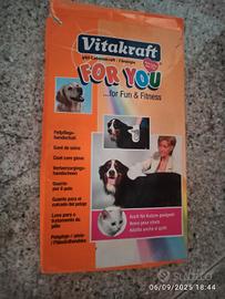 guanto spazzola animali