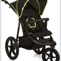 passeggino hauck runner nero giallo neon 3 ruote