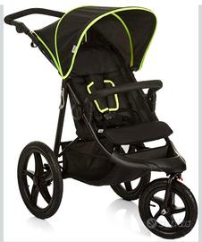 passeggino hauck runner nero giallo neon 3 ruote