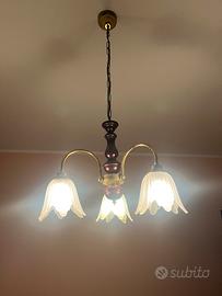Lampadario e abat jour vintage