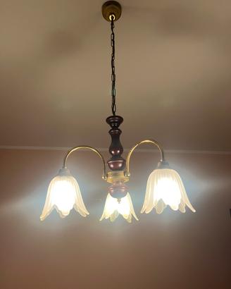 Lampadario e abat jour vintage
