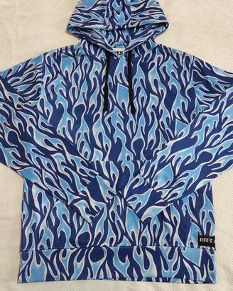 Life's a Beach Blue Flames Surfgear Hoodie 🏄🏼