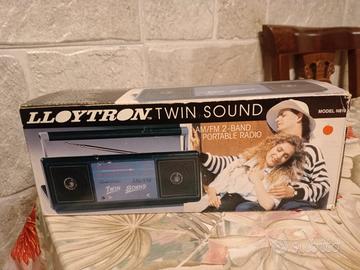 Radio portatile Lloytron Twin Sound vintage 
