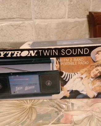 Radio portatile Lloytron Twin Sound vintage 
