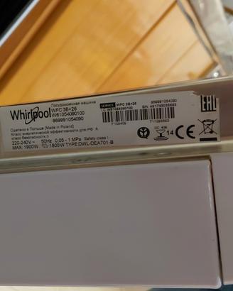 componenti lavastoviglie whirpool