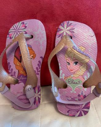 Infradito bimba HAVAIANAS con elastico N.25-26