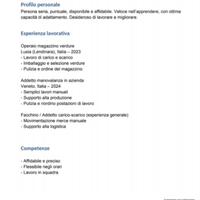 Lavoro in zona Treviglio crema vailate