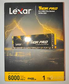 1tb SSD NVME M.2 GEN4 LEXAR THOR PCIE 4.0 NUOVO