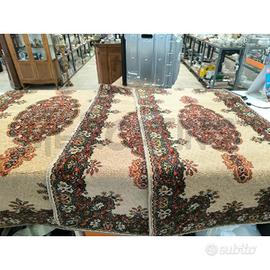 TAPPETO 3 PEZZI DA CAMERA BEIGE CON FIORI