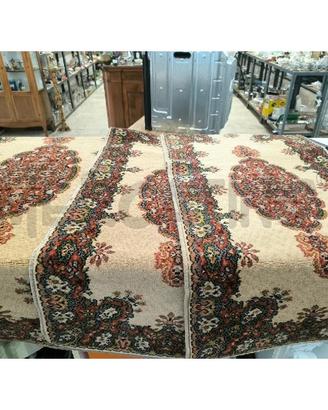 TAPPETO 3 PEZZI DA CAMERA BEIGE CON FIORI