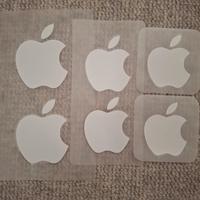 6 adesivi Apple originali nuovi  3 misure diverse