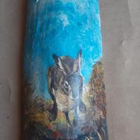 dipinto su coppi di terracotta