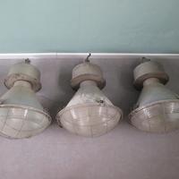 VECCHIE LAMPADE INDUSTRIALI DA SOSPENSIONE LOFT