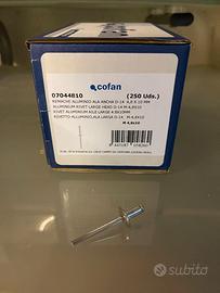 Rivetti Alluminio Cofan Ala Larga 4,8x10mm 250 pz