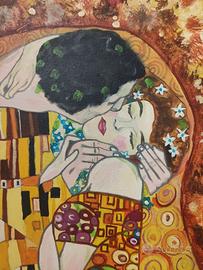 Quadro Klimt dipinto a olio su tela