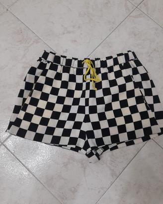 pantaloncini donna zara con elastico in vita 