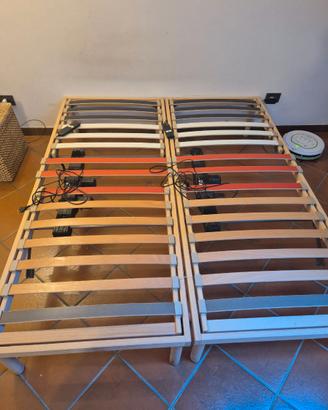 Coppia di Reti singole a doghe motorizzate