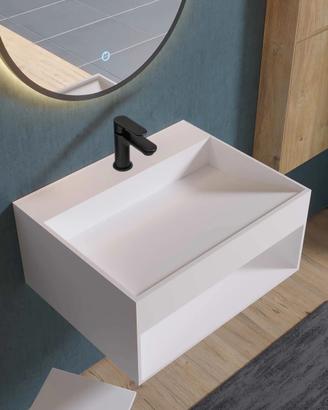 LAVABO DA PARETE STILFORM 60X46X28 CM |mineralguss