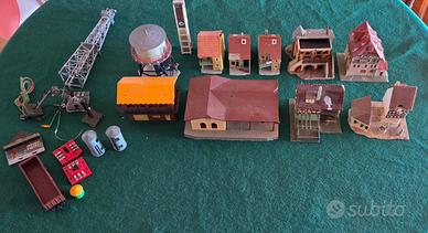 Lotto Casette Plastico Ferroviario H0 Vintage LIMA
