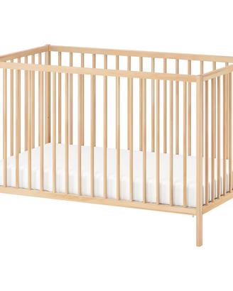 Lettino, faggio, 60x120 cm + materasso