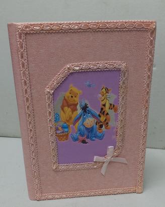 Porta DVD per battesimo  in pelle COLORE ROSA