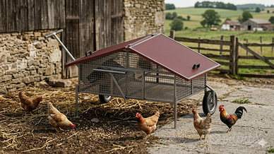 Pollaio professionale mobile 4/6 galline