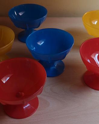 Set coppette dessert vetro Arcopal vintage