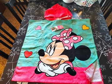 Poncho asciugamano Minnie con cappuccio