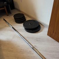 Bilanciere con dischi domyos