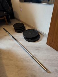 Bilanciere con dischi domyos