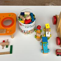 Giochi in legno piu pista trenino thomad