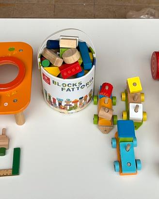 Giochi in legno piu pista trenino thomad