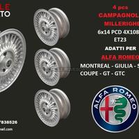 Cerchi CAMPAGNOLO MILLERIGHE 14 Alfa Romeo Giulia