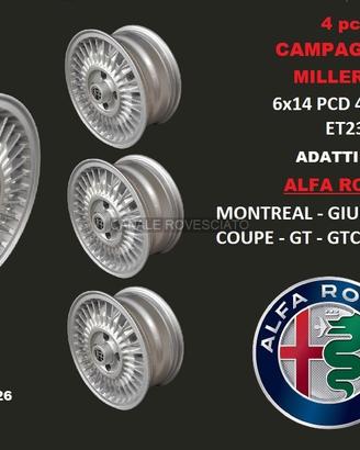 Cerchi CAMPAGNOLO MILLERIGHE 14 Alfa Romeo Giulia