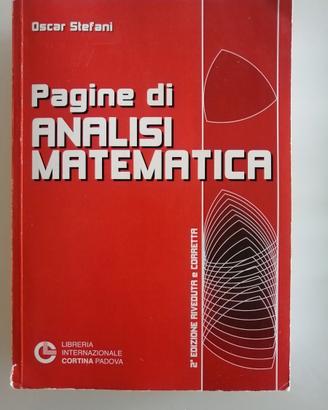 Testo Pagine di analisi matematica di  Stefani