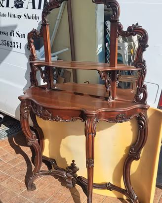 consolle 800 Luigi Filippo con specchiera 