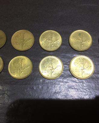 Monete 20 lire Quercia