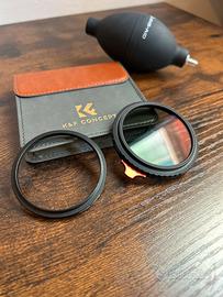 filtro ND K&F 58 mm variabile + adattatore 55 mm