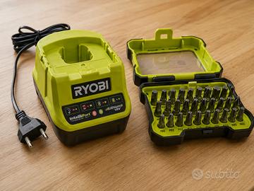Caricabatterie e Inserti avvitatore RYOBI - Nuovi
