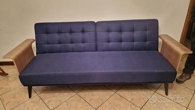 Divano letto Vintage blu Francese