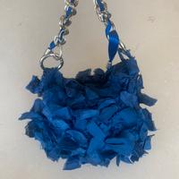 Borsa elegante da cerimonia blue azzurra