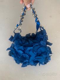 Borsa elegante da cerimonia blue azzurra