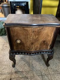 Coppia Comodini Anni '60 Legno Massello