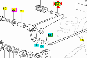 Leva cambio Yamaha TZR 50 5WXE81110000